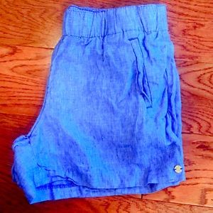 Lilly Pulitzer linen pull-on shorts